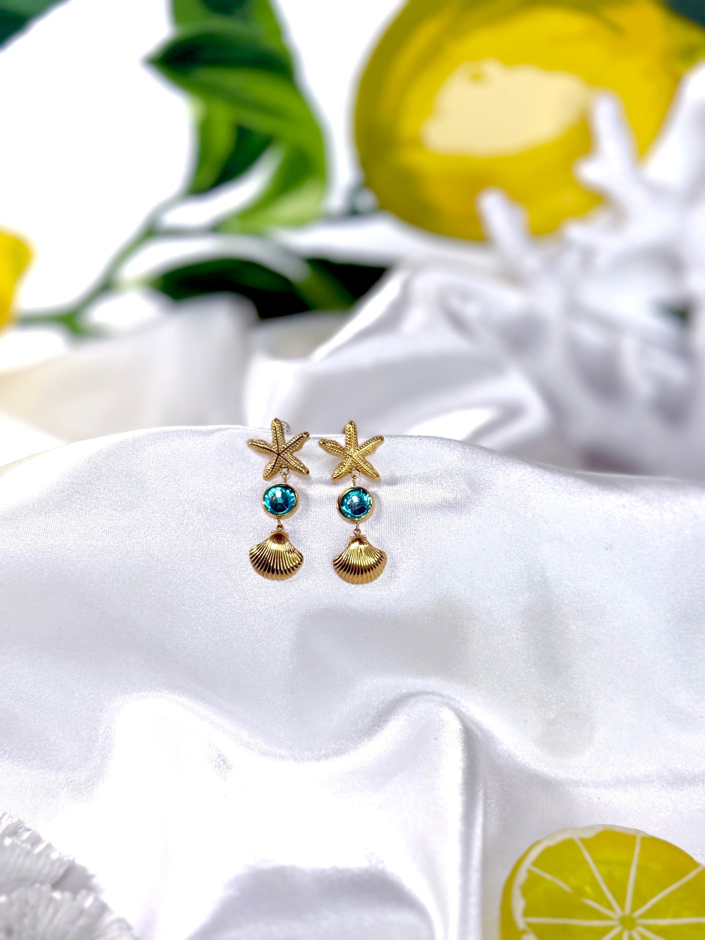 Aqua Earrings