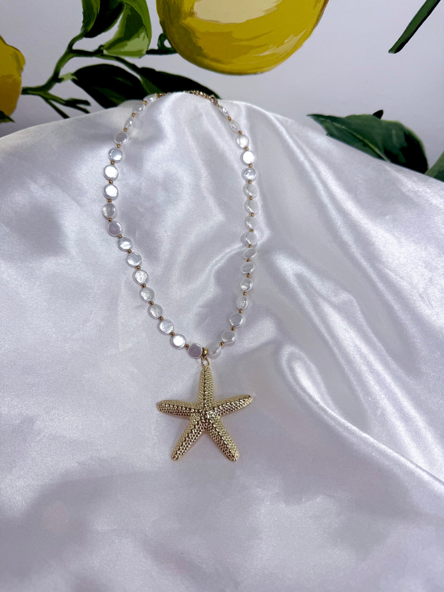 Starfish Pearl Necklace