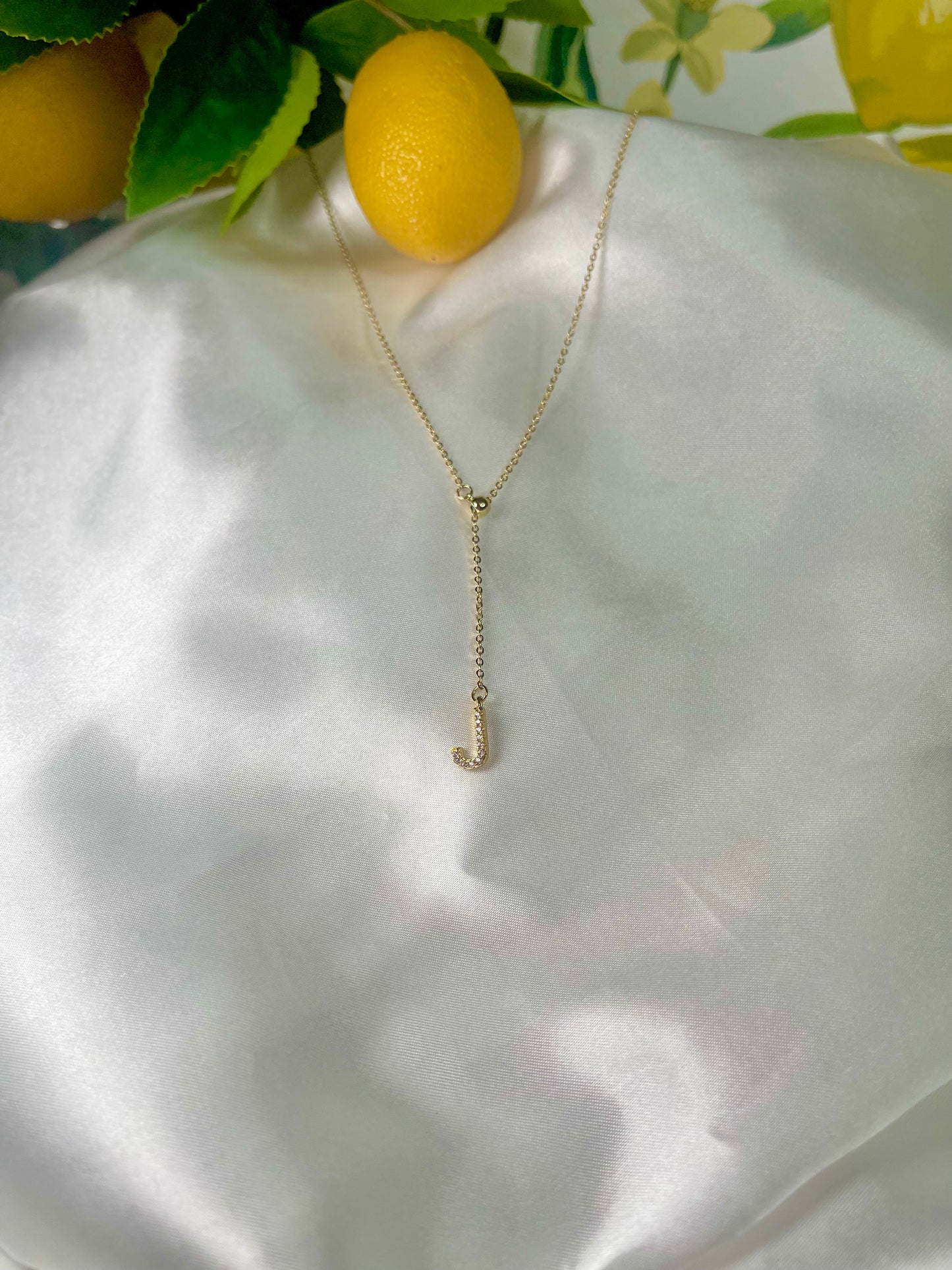 Drop Initial Necklace