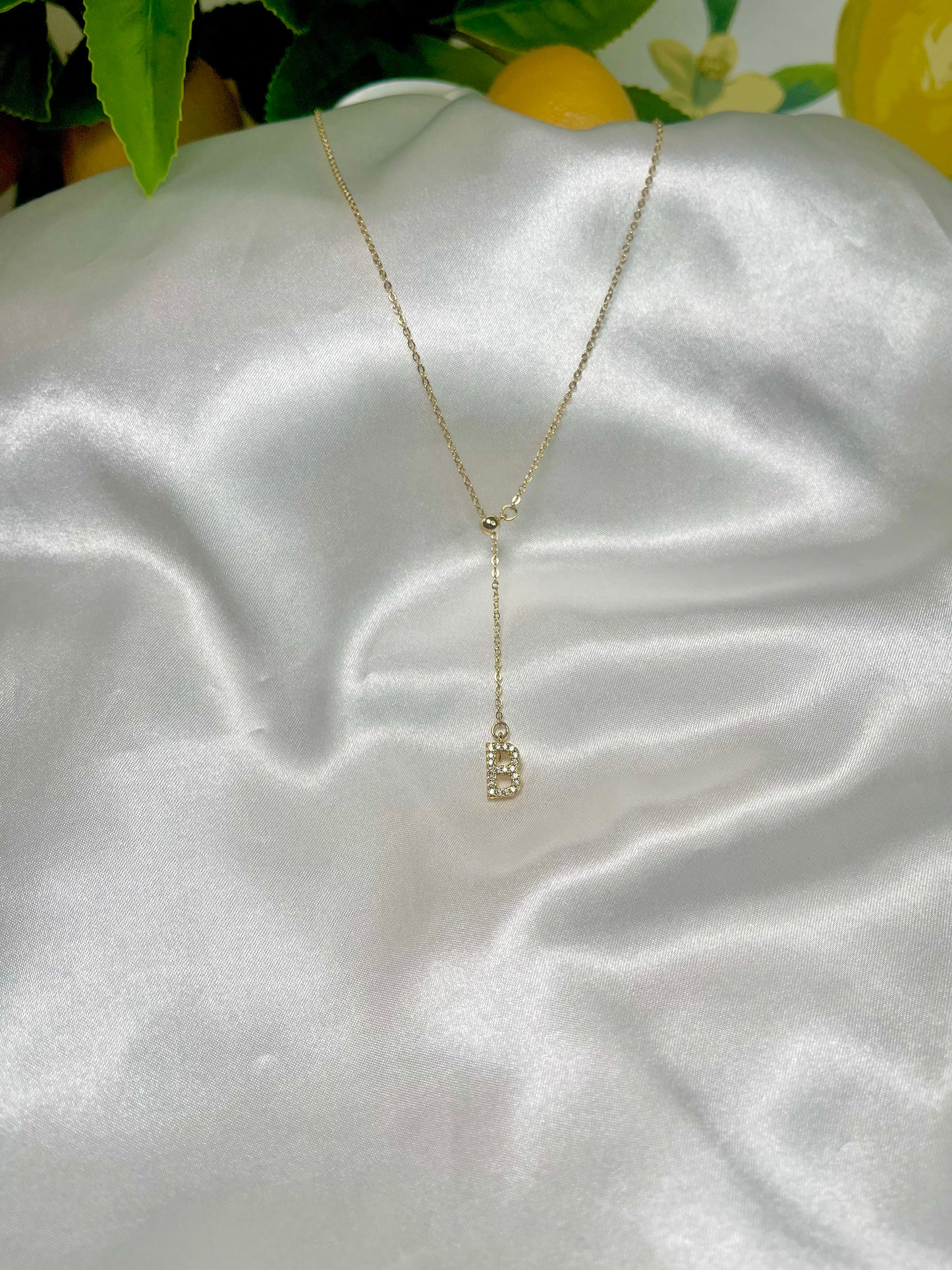 Drop Initial Necklace