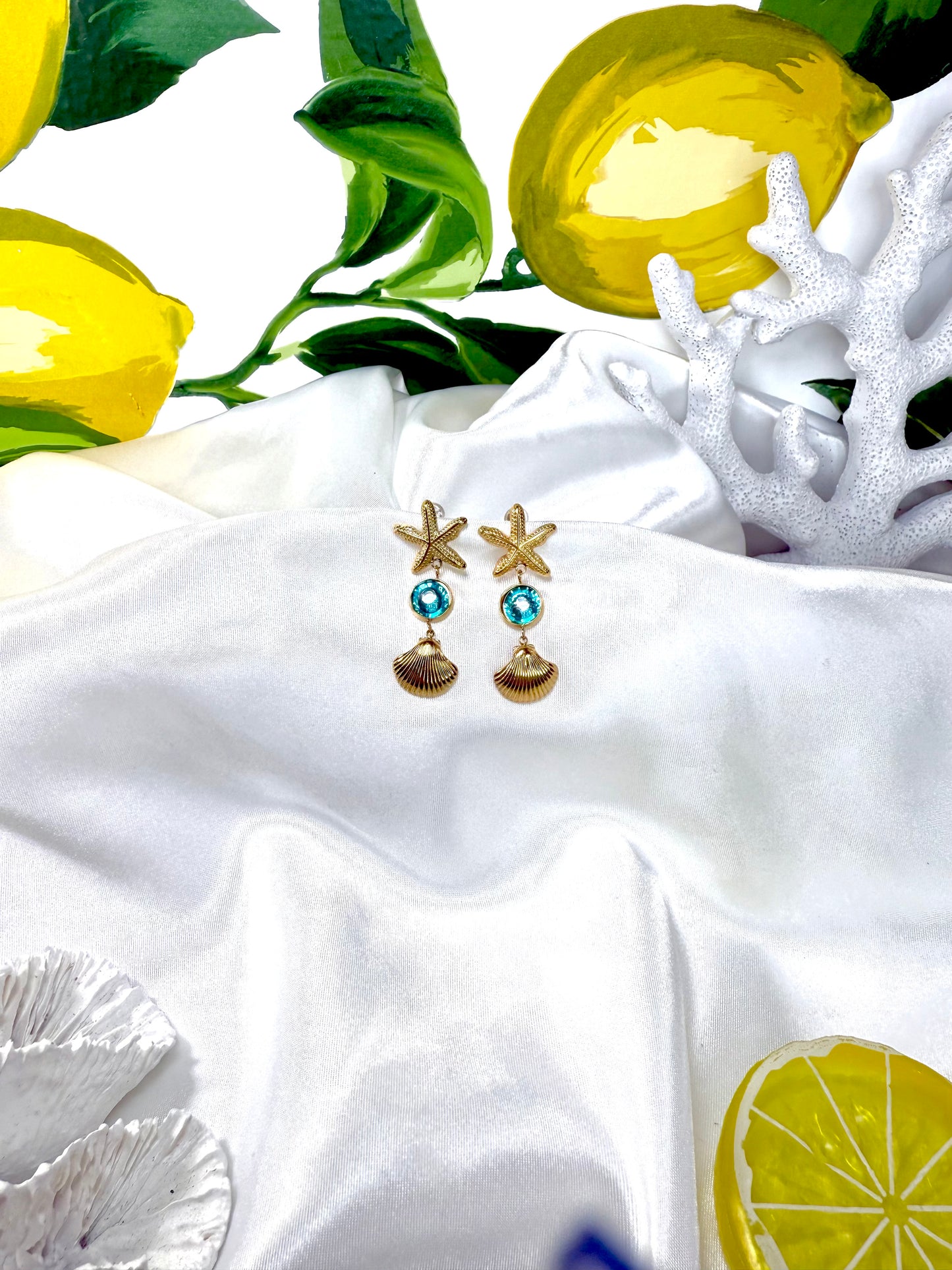Aqua Earrings