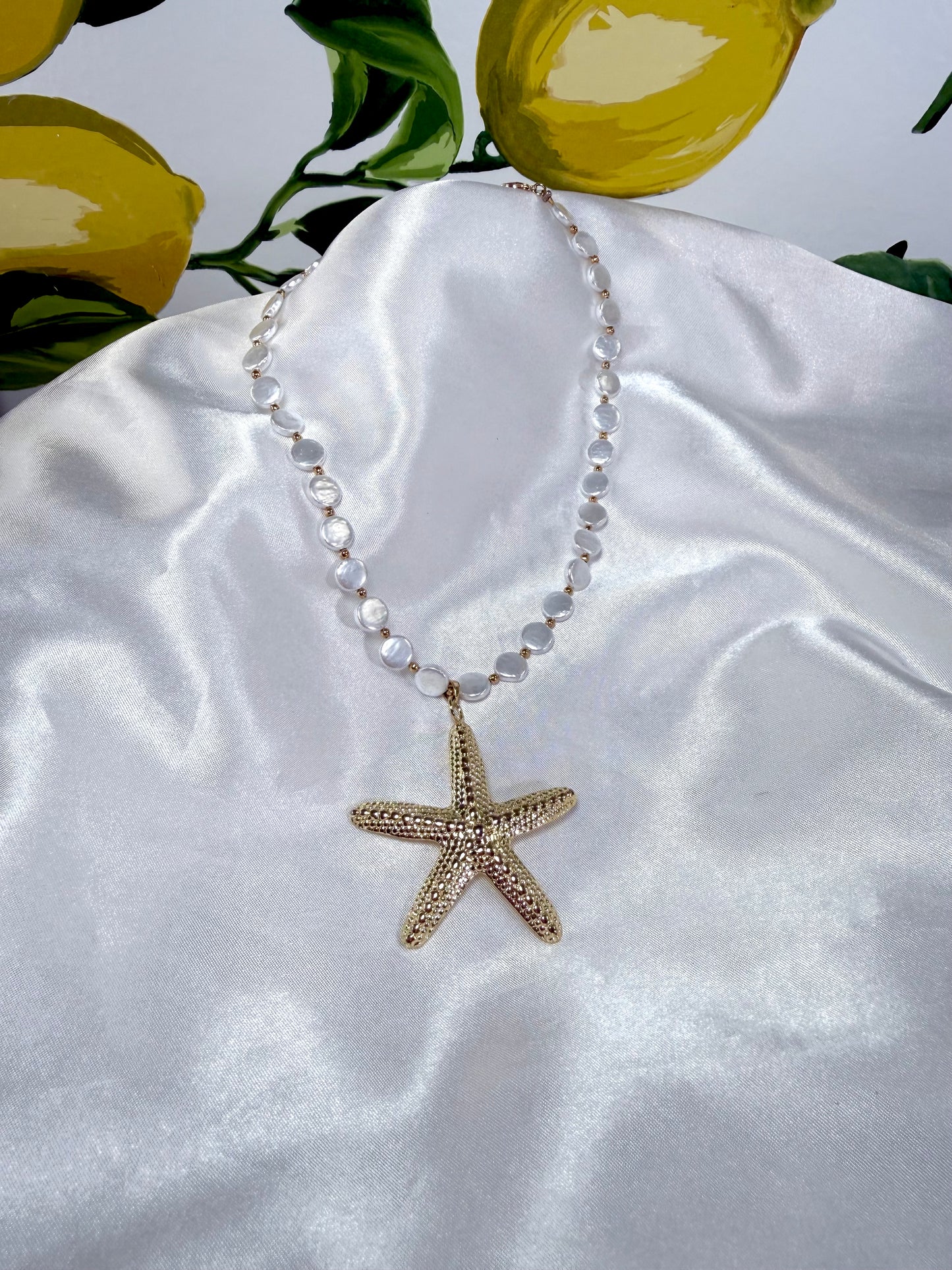 Starfish Pearl Necklace