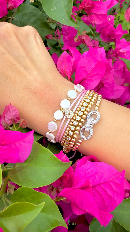 Bubble Initial Bracelet