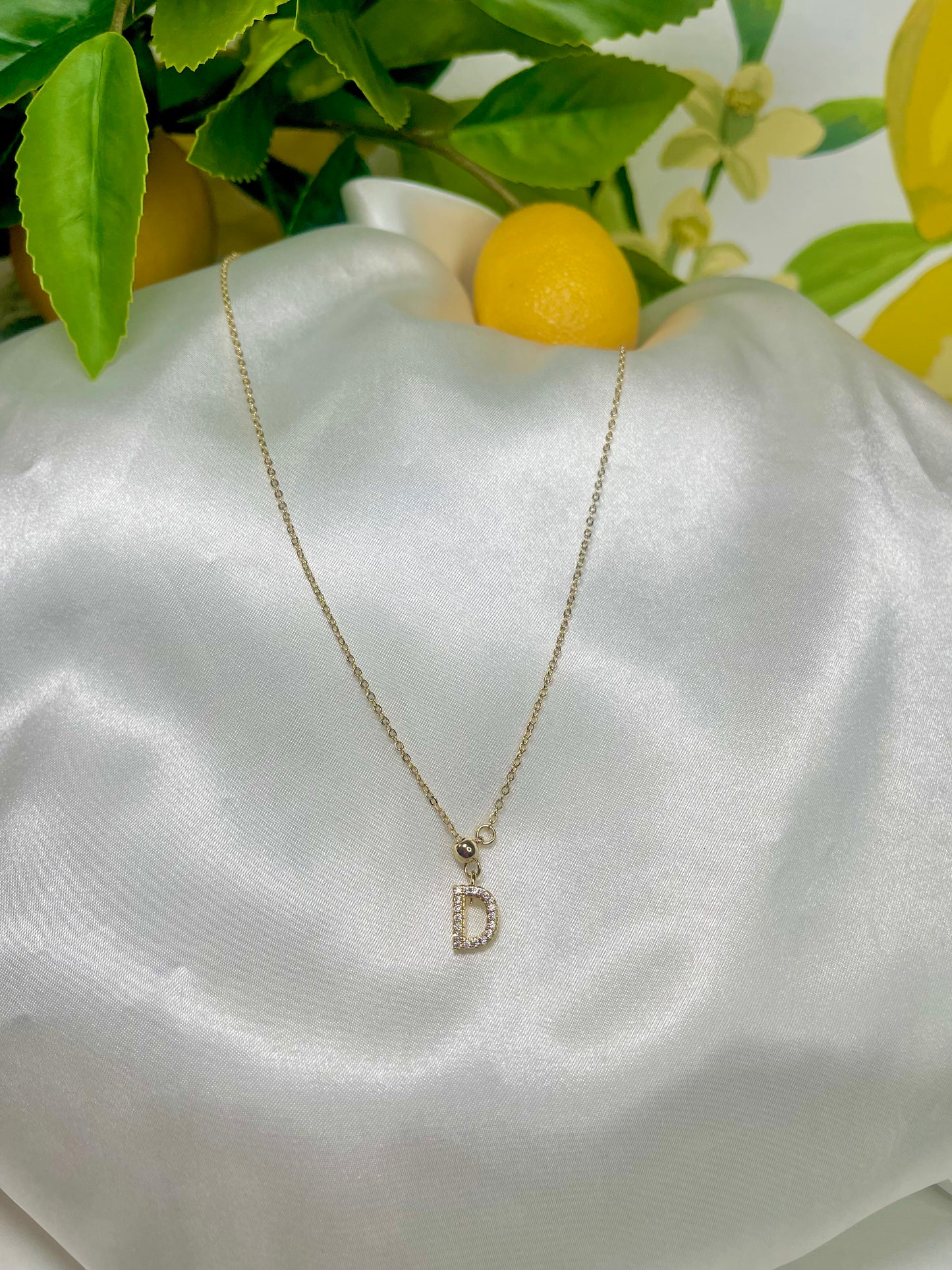 Drop Initial Necklace