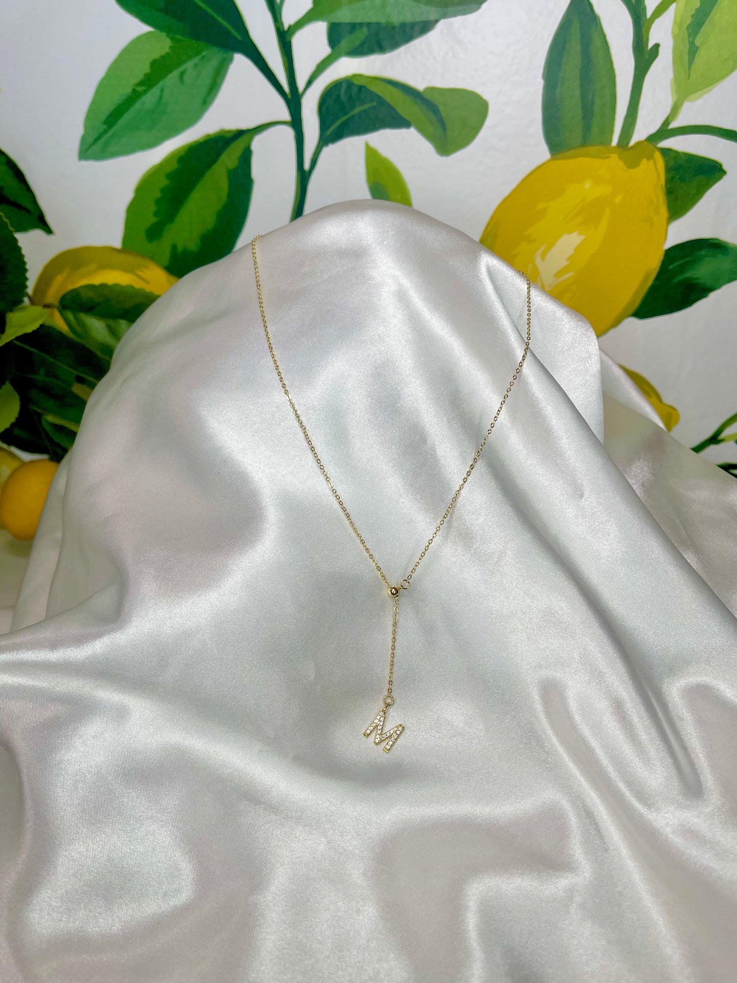 Drop Initial Necklace