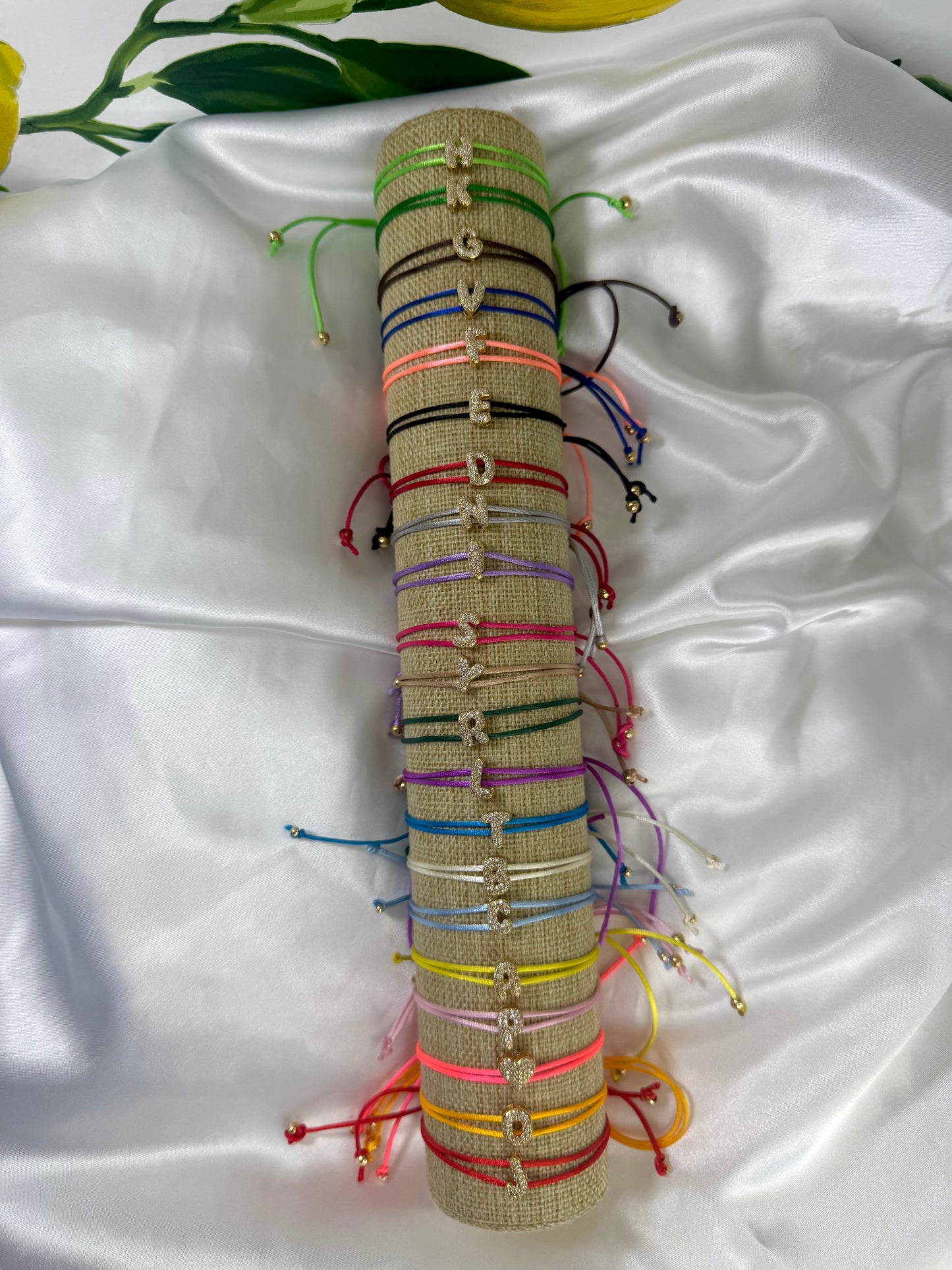 Bubble Initial Bracelet