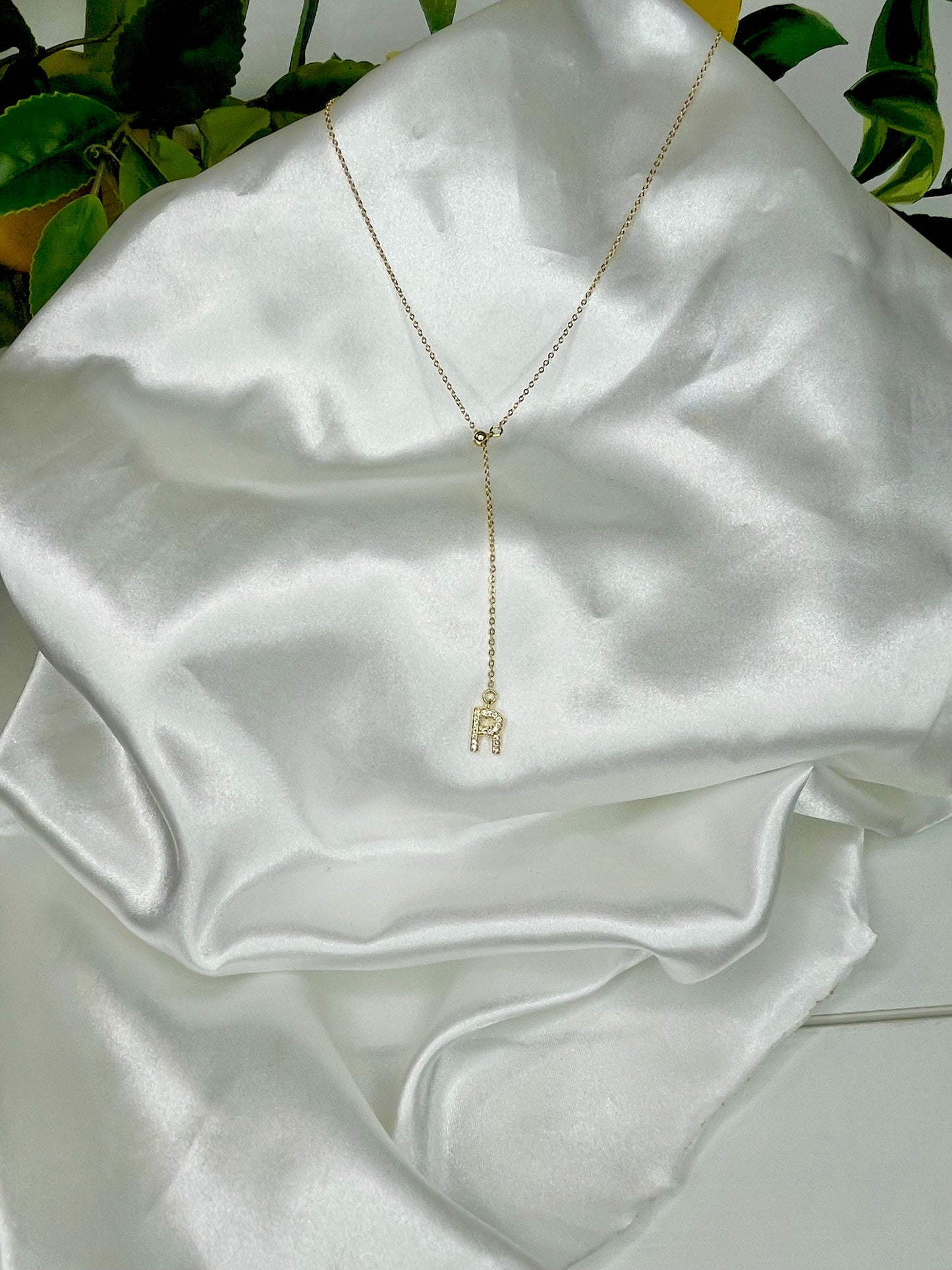 Drop Initial Necklace