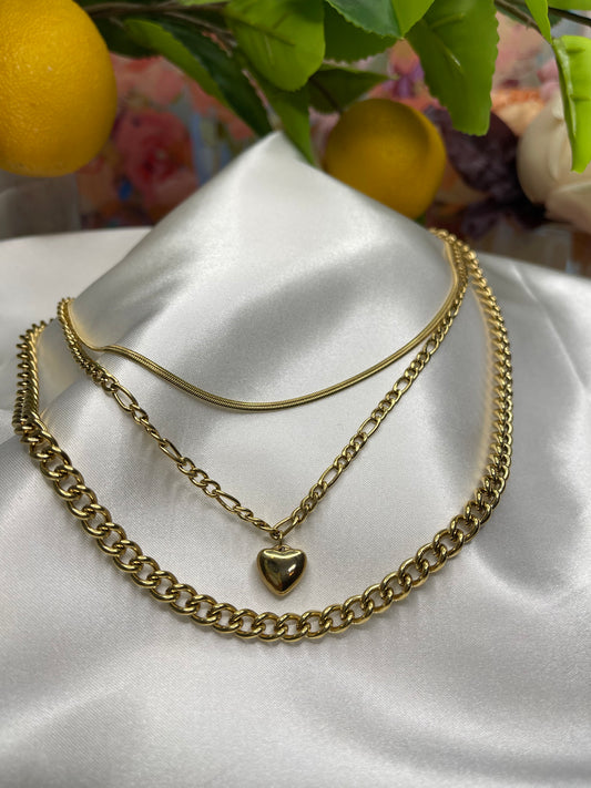 Julia Three Layer Necklace - limoncelloaccessories