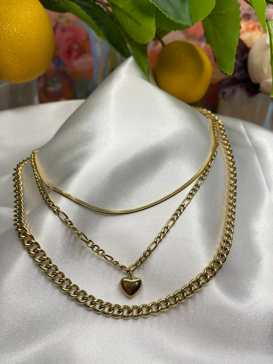 Julia Three Layer Necklace - limoncelloaccessories