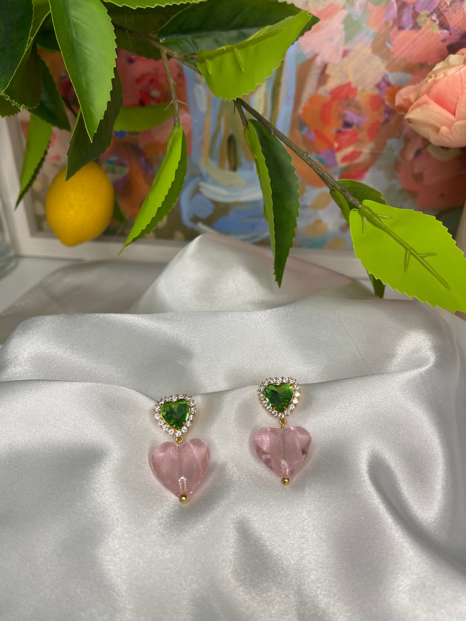 Two Color Spring Earrings - limoncelloaccessories