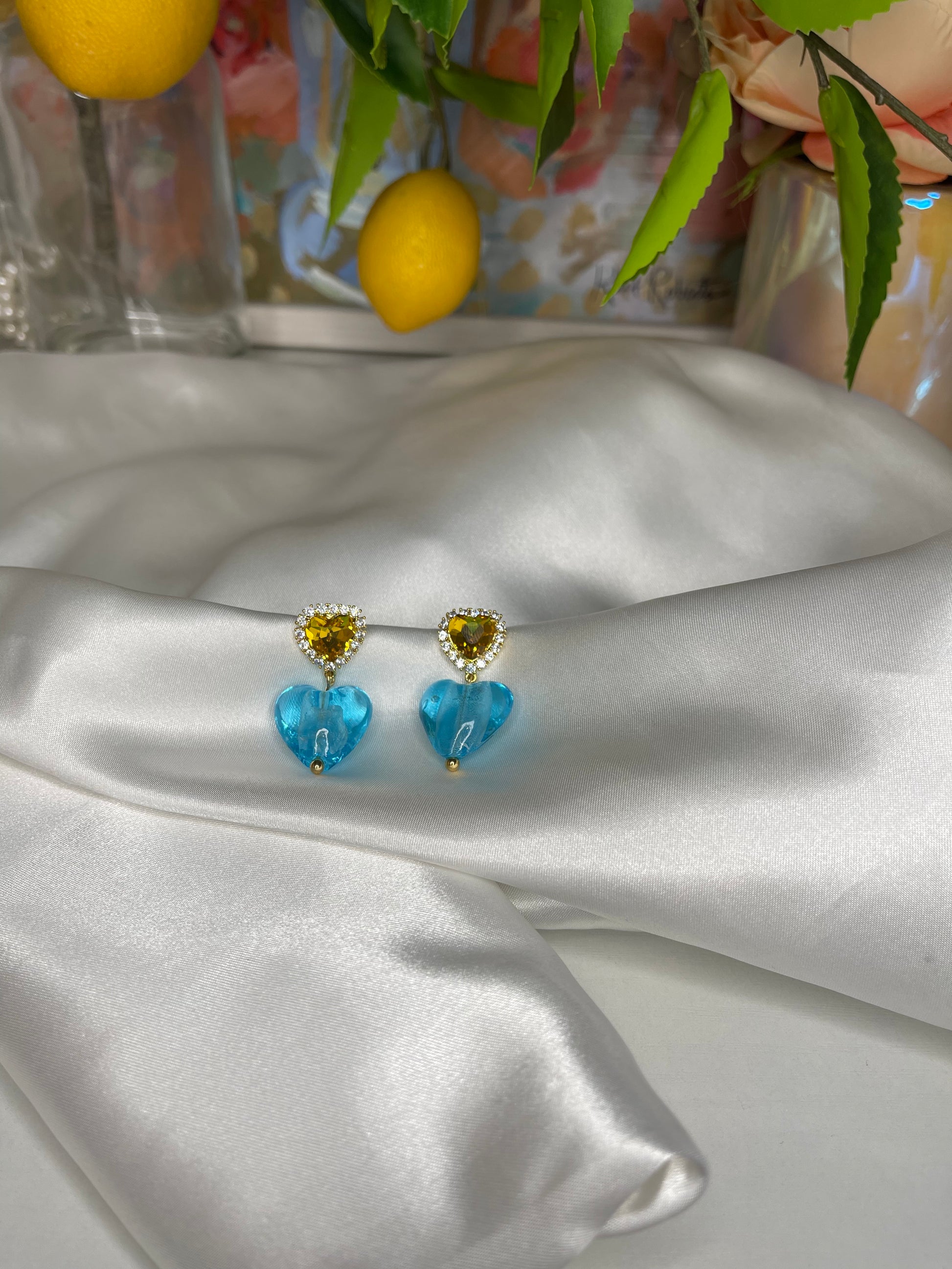 Two Color Spring Earrings - limoncelloaccessories