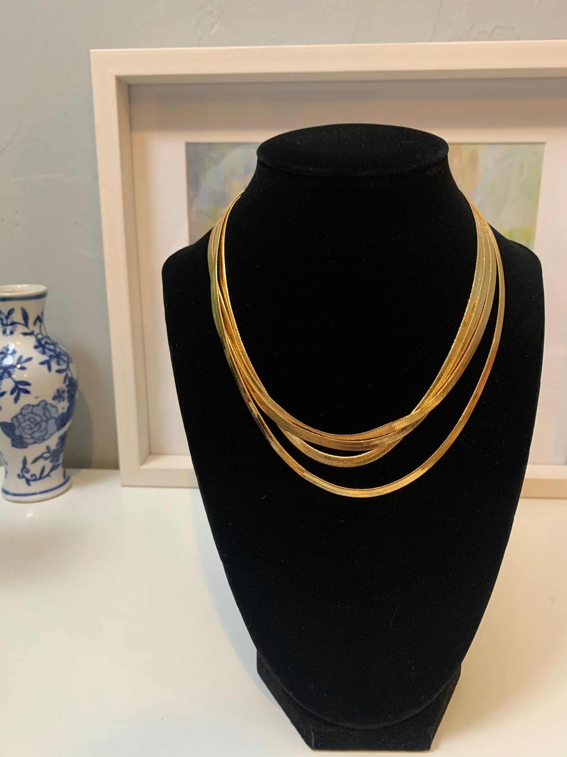 Gold Capri Neckalce - limoncelloaccessories