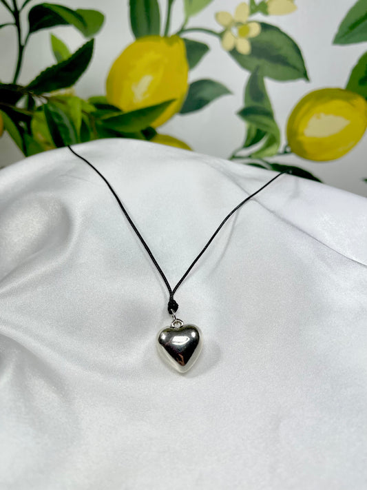 Black Heart Necklace